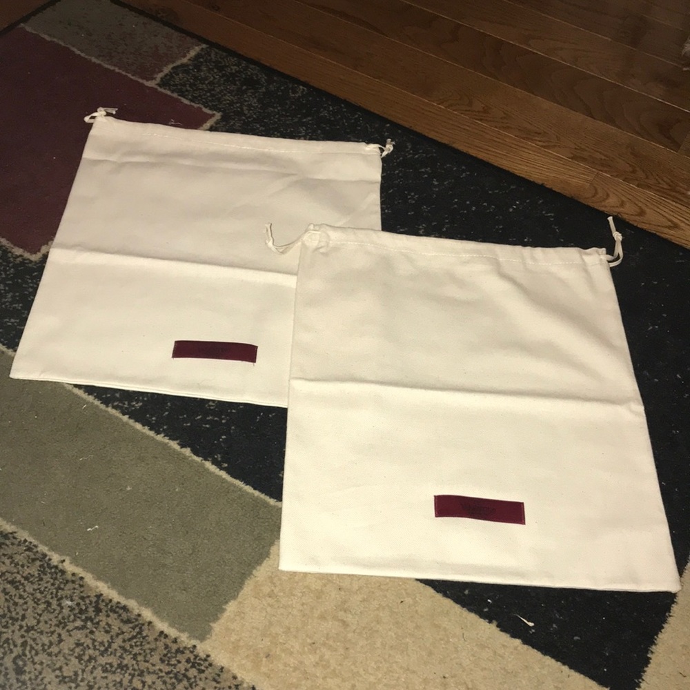 2 Valentino Shoe Dust Bags